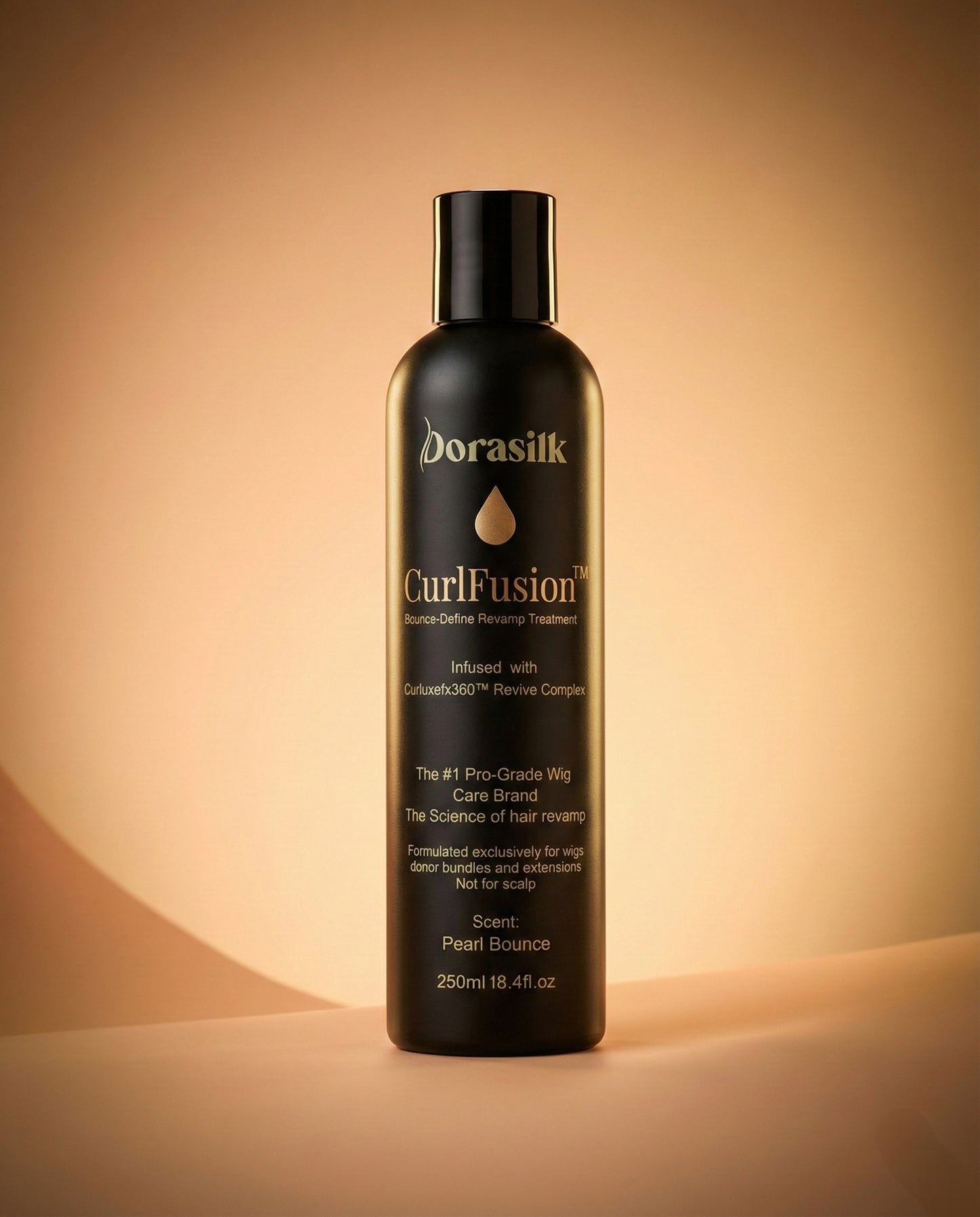 CurlFusion™ –Bounce-reviving treatment for curly and textured donor wigs. Restores softness, shine, and curl definition.