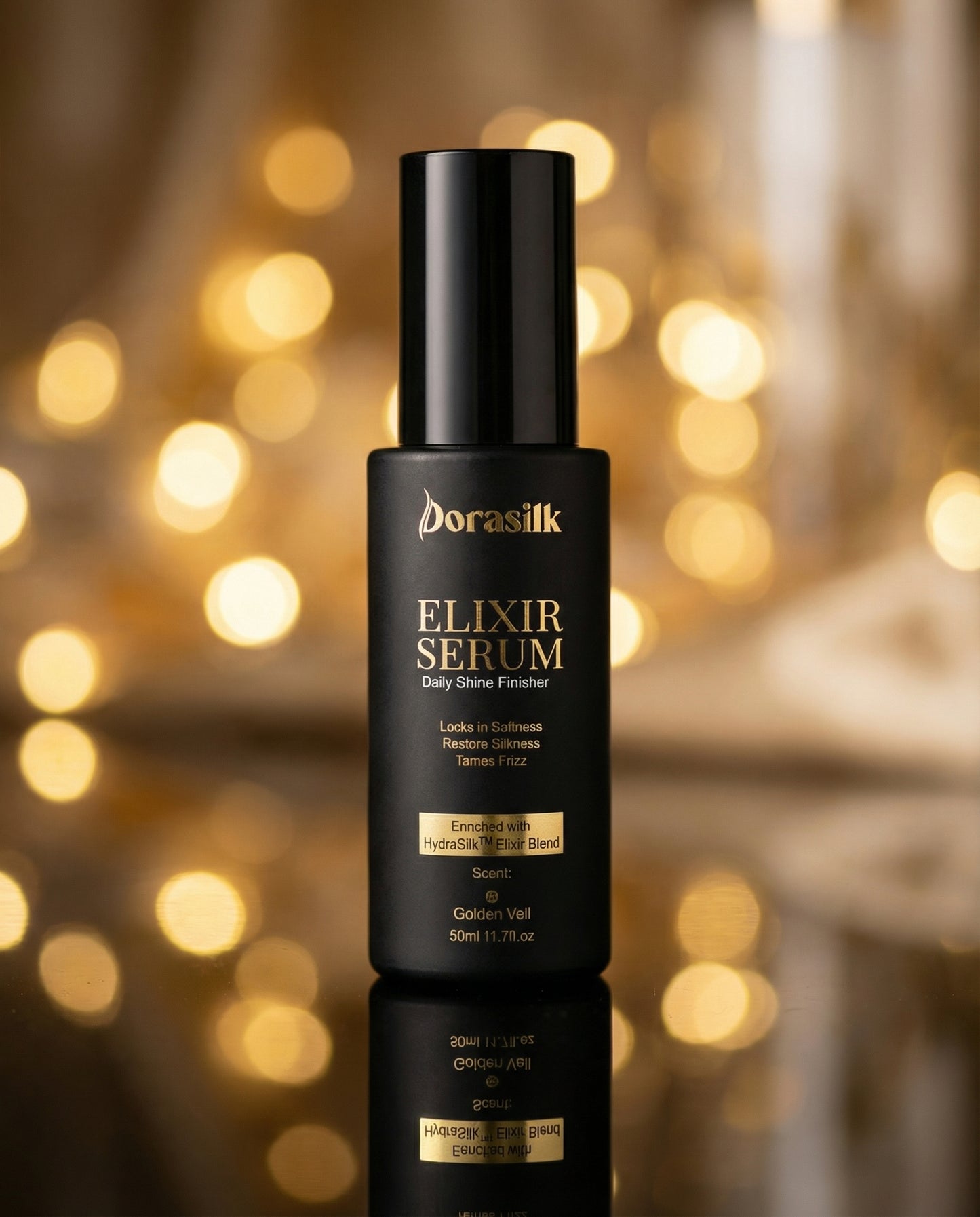 Elixir Serum™ – Luxury finishing serum for donor hair. Boosts shine, softness, and frizz control.