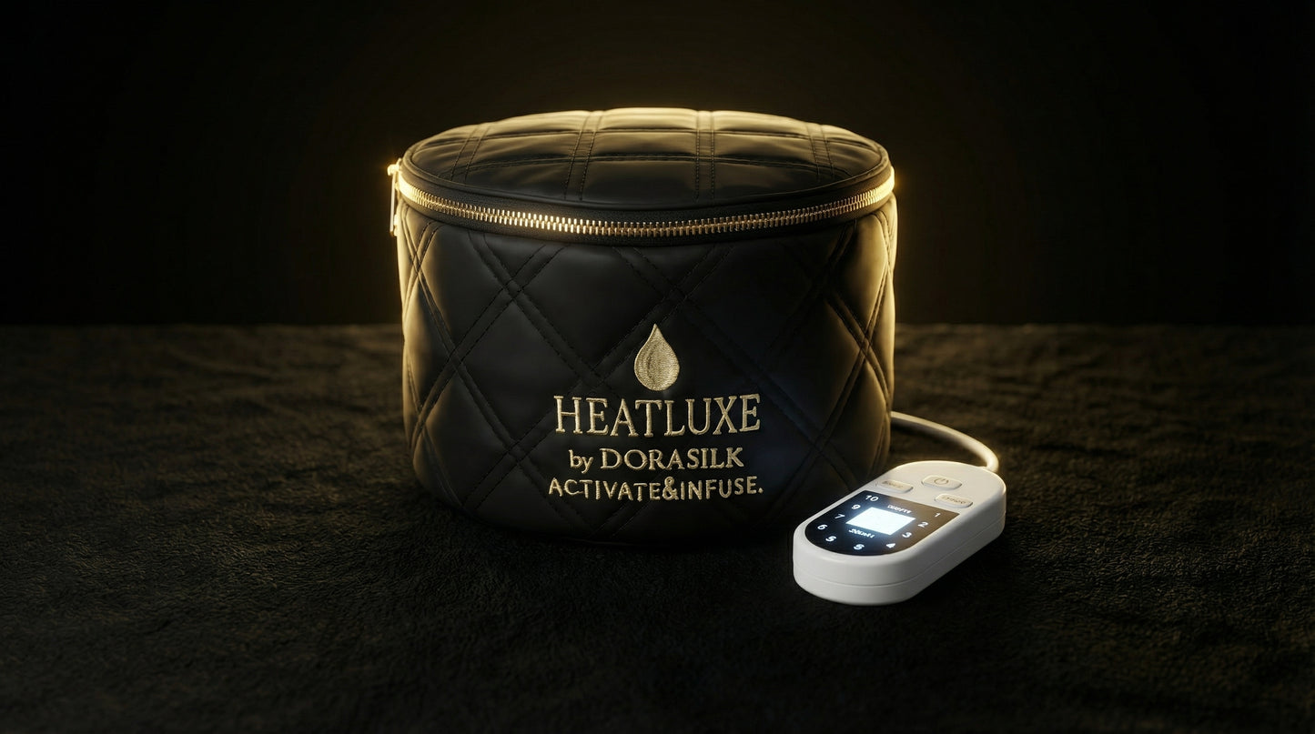 Heatluxe™ Cap – Advanced thermal wrap cap for activating treatments on wigs and bundles.